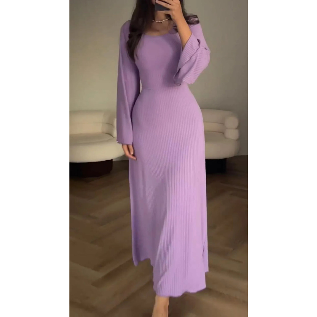Emily & Isabella Brooks | Winter Maxi Dress, Long Sleeves