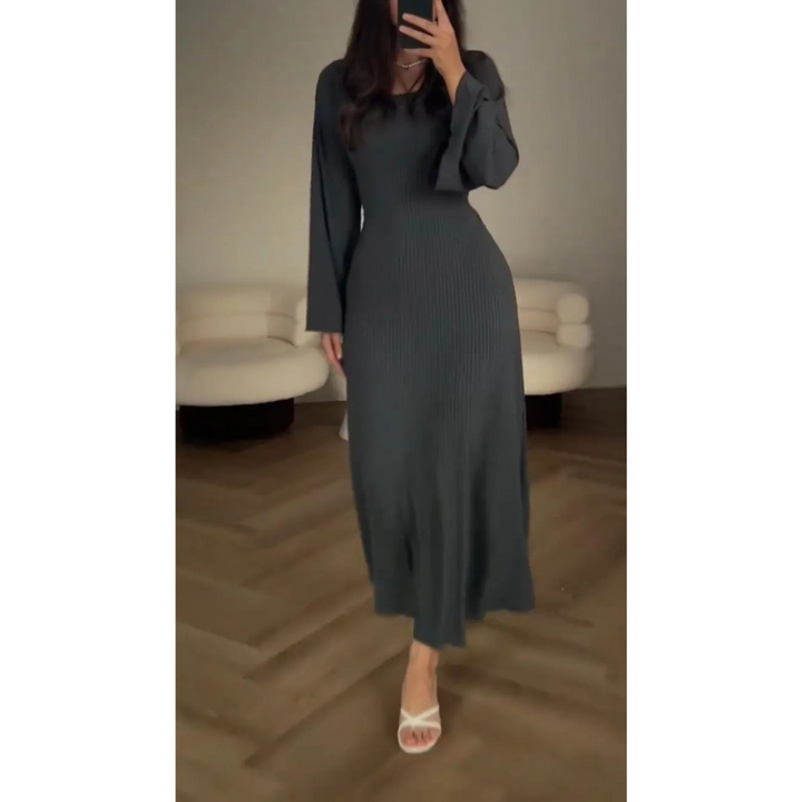 Emily & Isabella Brooks | Winter Maxi Dress, Long Sleeves