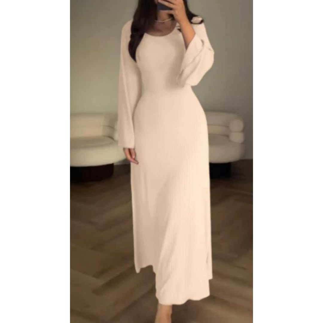 Emily & Isabella Brooks | Winter Maxi Dress, Long Sleeves