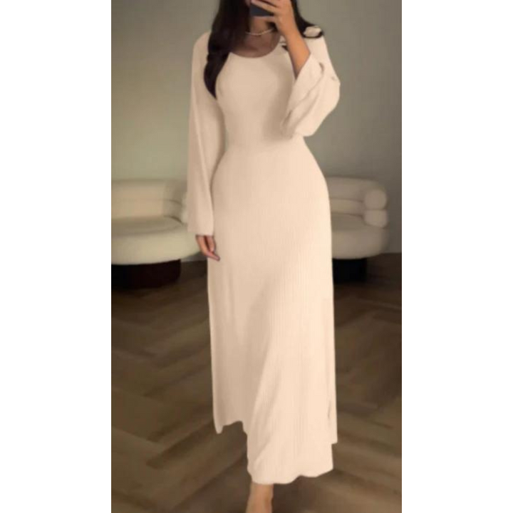 Emily & Isabella Brooks | Winter Maxi Dress, Long Sleeves