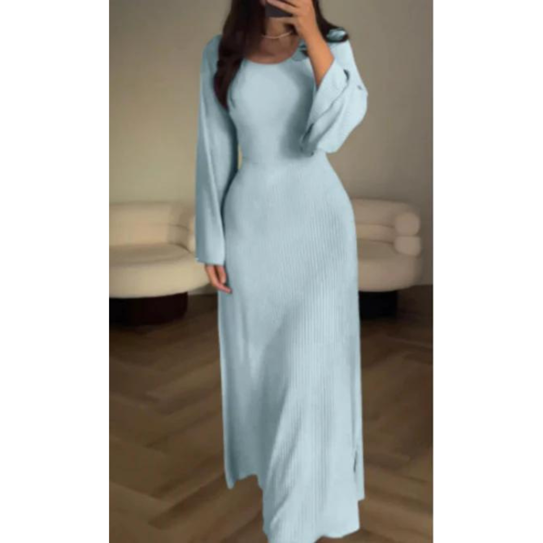 Emily & Isabella Brooks | Winter Maxi Dress, Long Sleeves