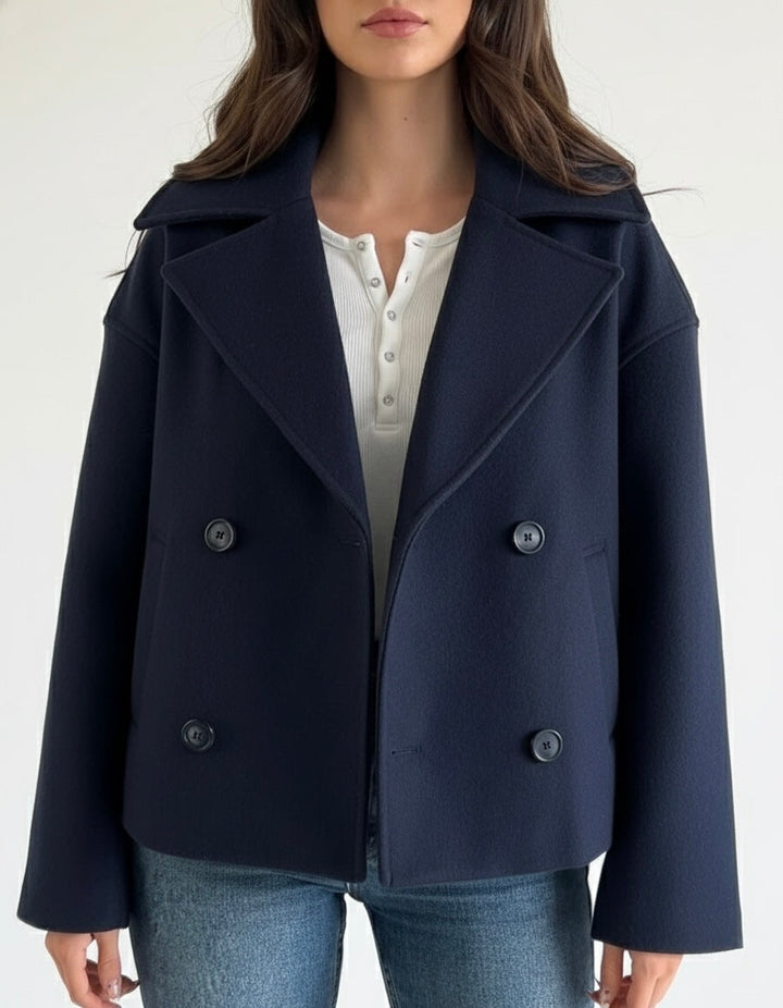 Emily & Isabella Brooks | Blend Double-Breasted Trench Coat