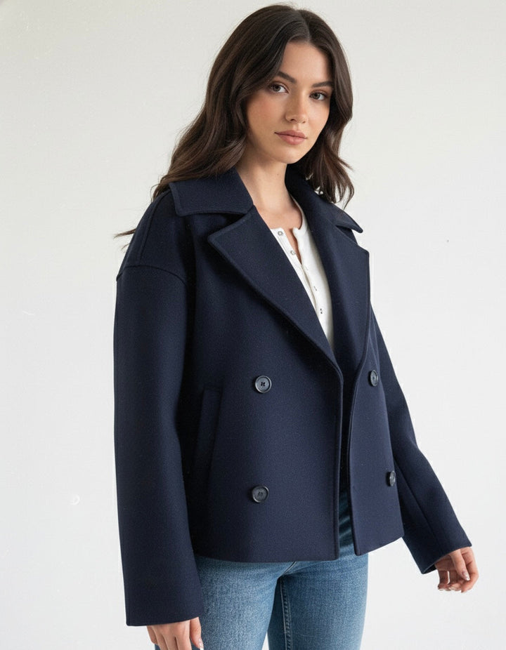 Emily & Isabella Brooks | Blend Double-Breasted Trench Coat