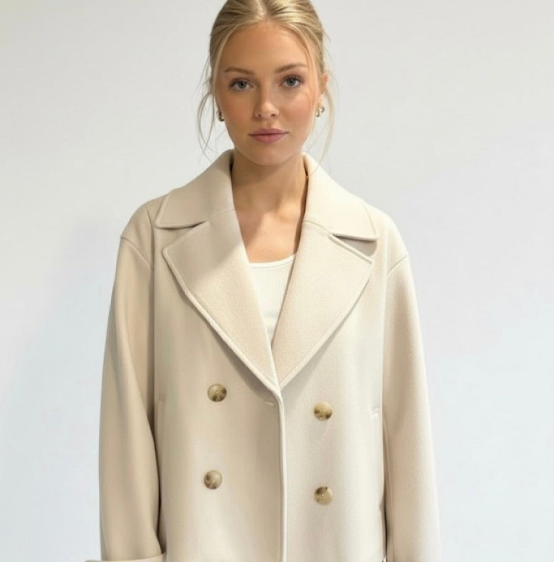 Emily & Isabella Brooks | Blend Double-Breasted Trench Coat