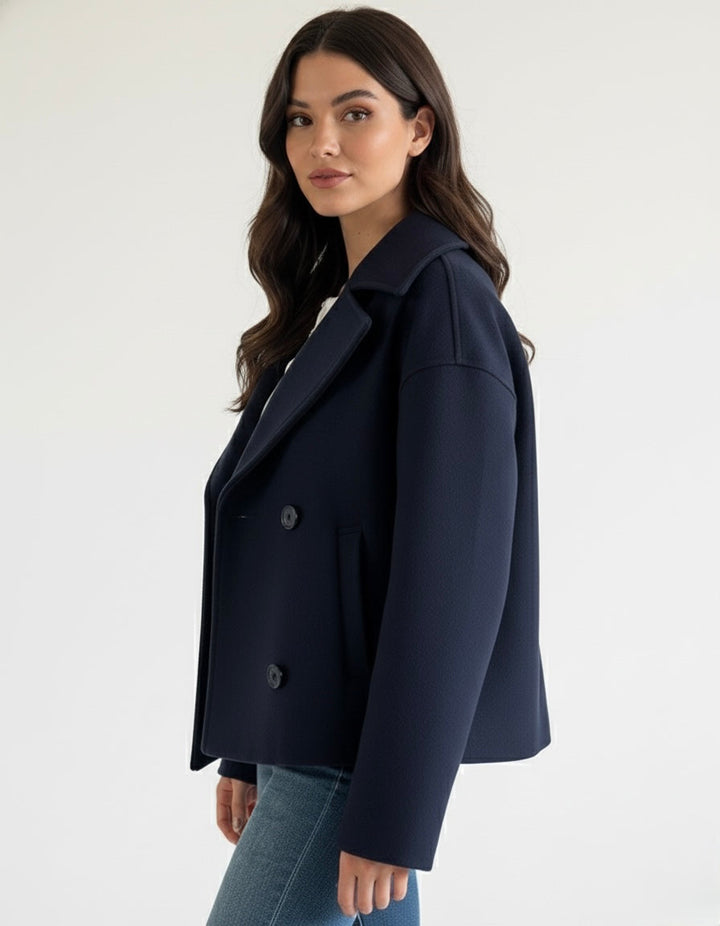 Emily & Isabella Brooks | Blend Double-Breasted Trench Coat