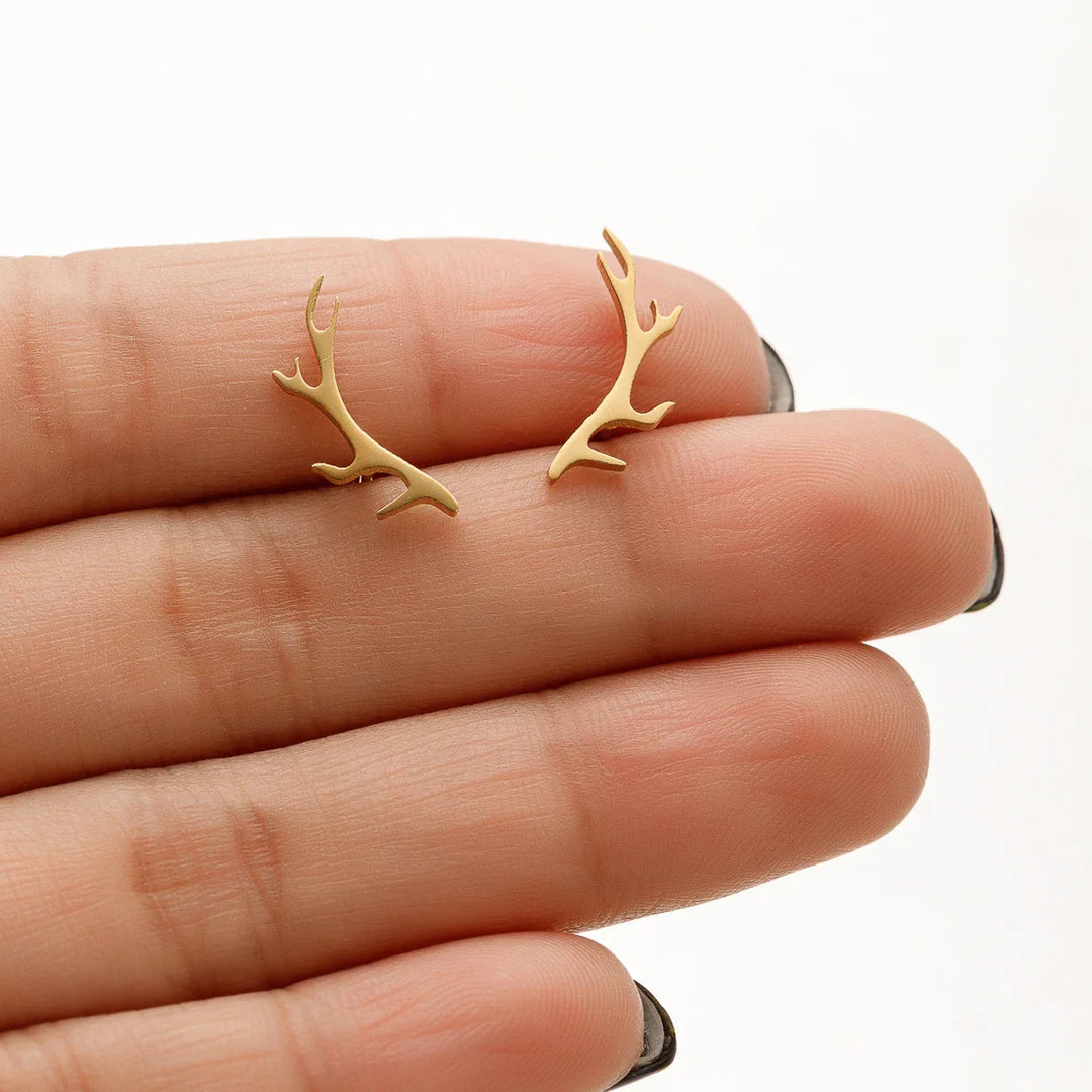 Emily & Isabella Brooks | Antler Stud Earrings