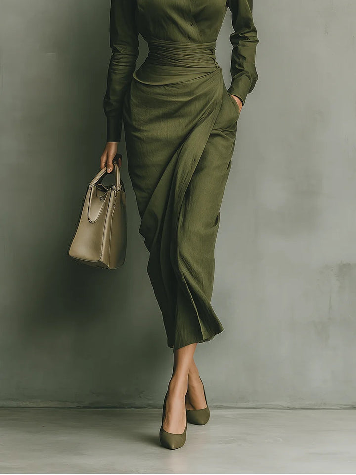 Emily & Isabella Brooks | Wrap Dress in Effortless Fit