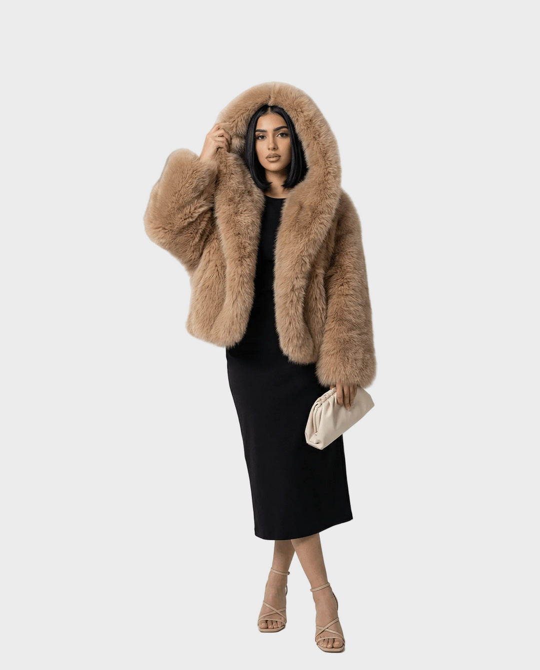 Emily & Isabella Brooks | Faux Fur Hooded Jacket