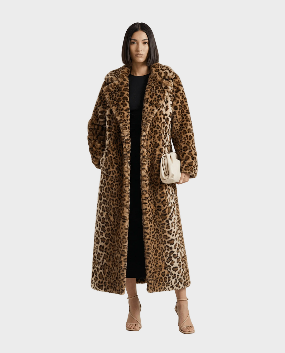 Emily & Isabella Brooks | Faux Fur Coat, Leopard