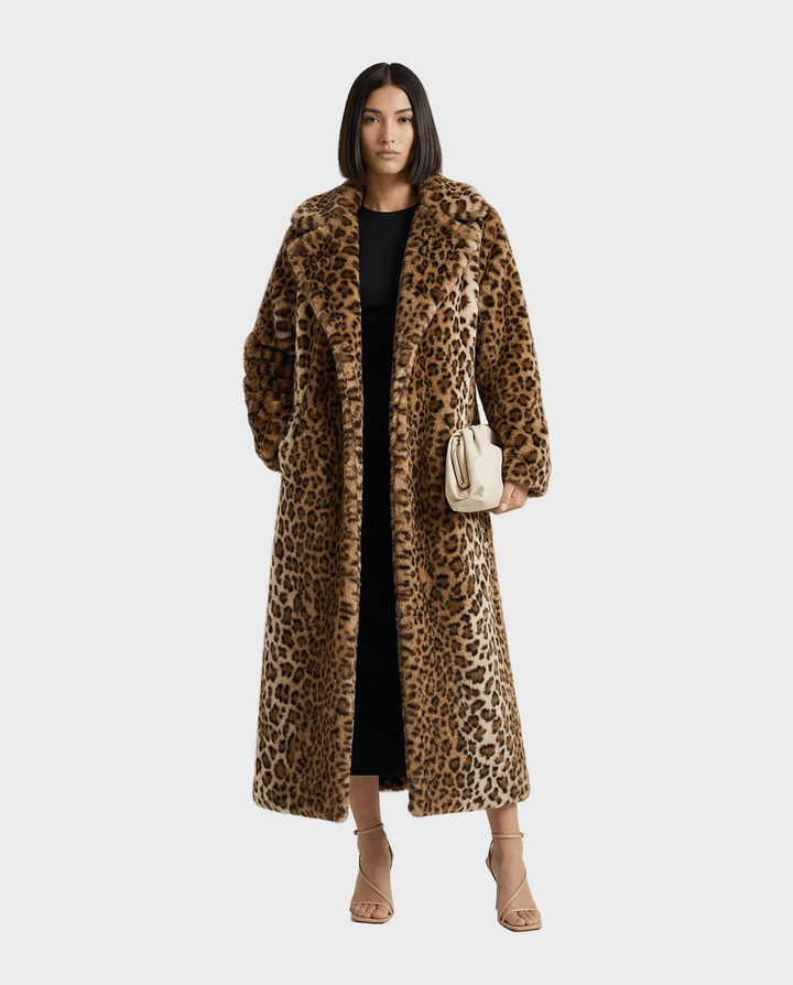 Emily & Isabella Brooks | Faux Fur Coat, Leopard