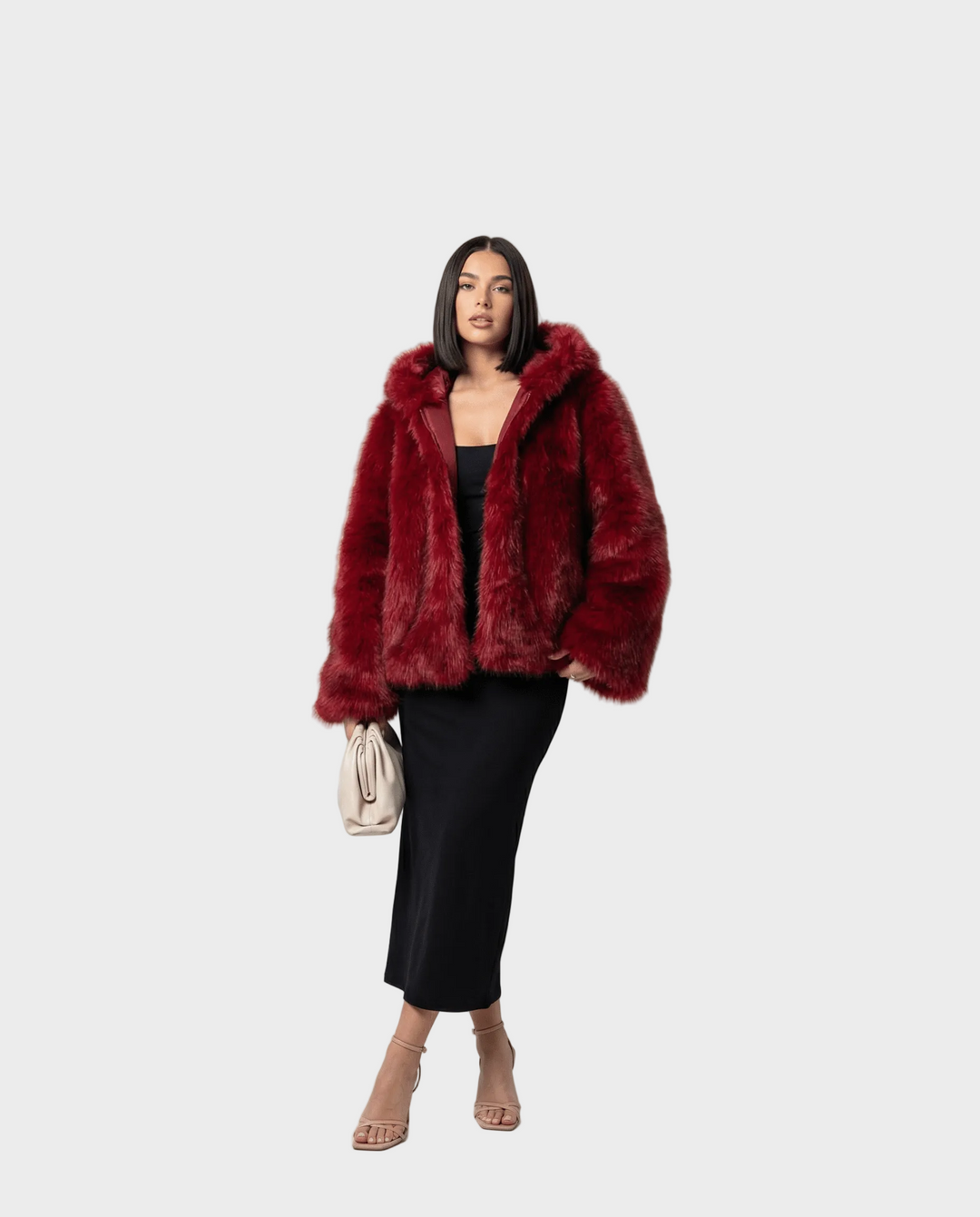 Emily & Isabella Brooks | Faux Fur Hooded Jacket