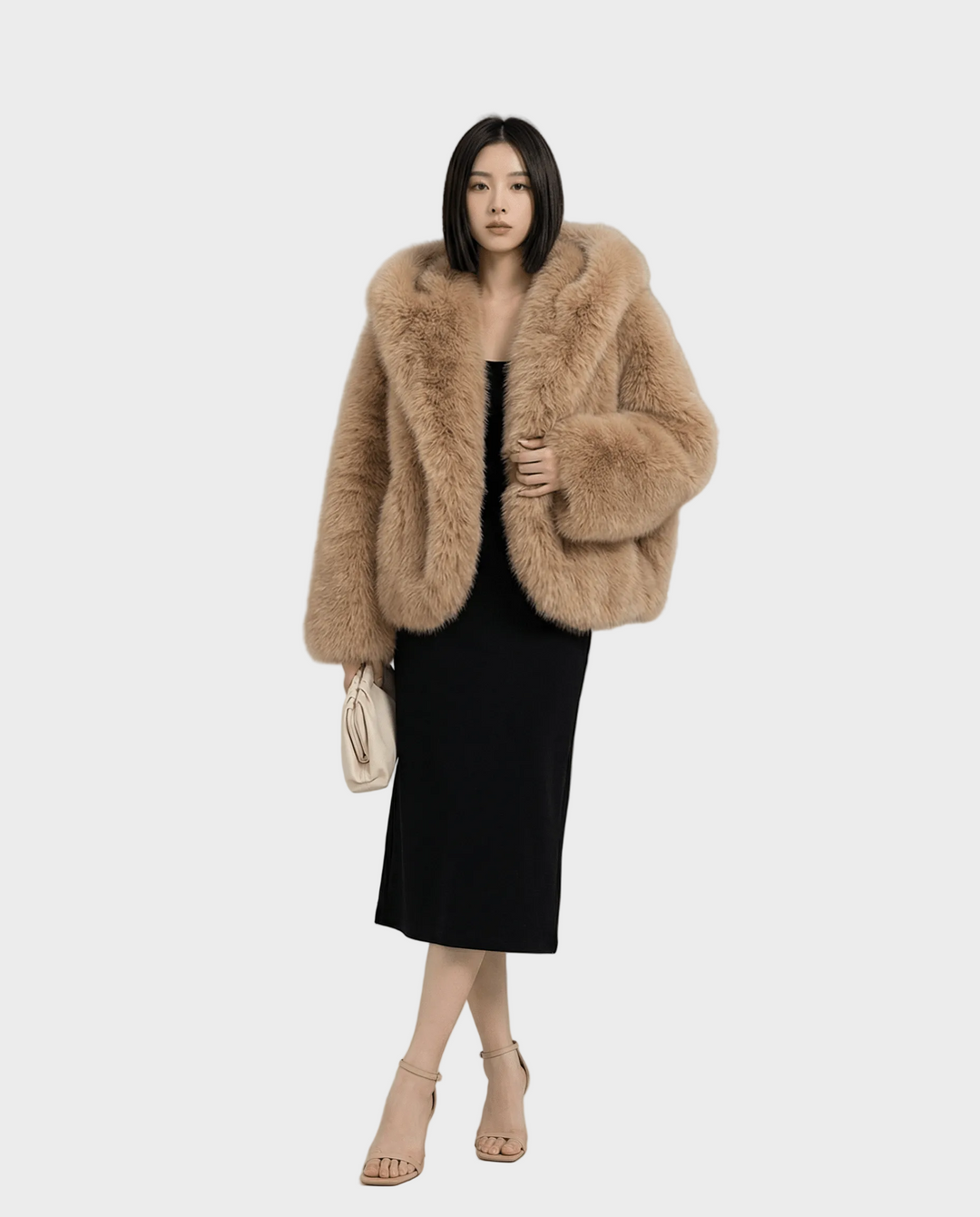 Emily & Isabella Brooks | Faux Fur Hooded Jacket