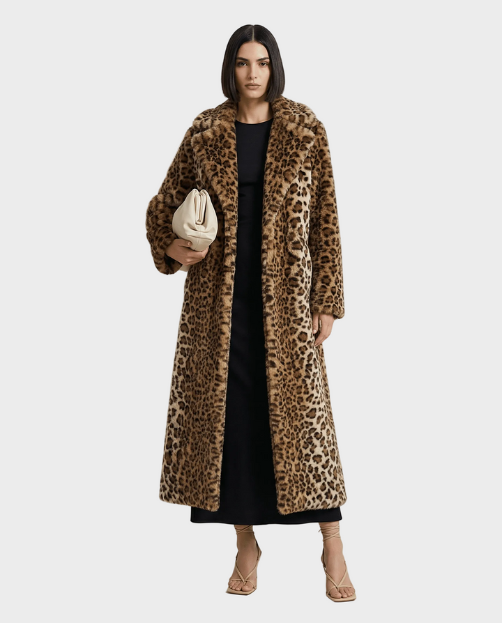 Emily & Isabella Brooks | Faux Fur Coat, Leopard