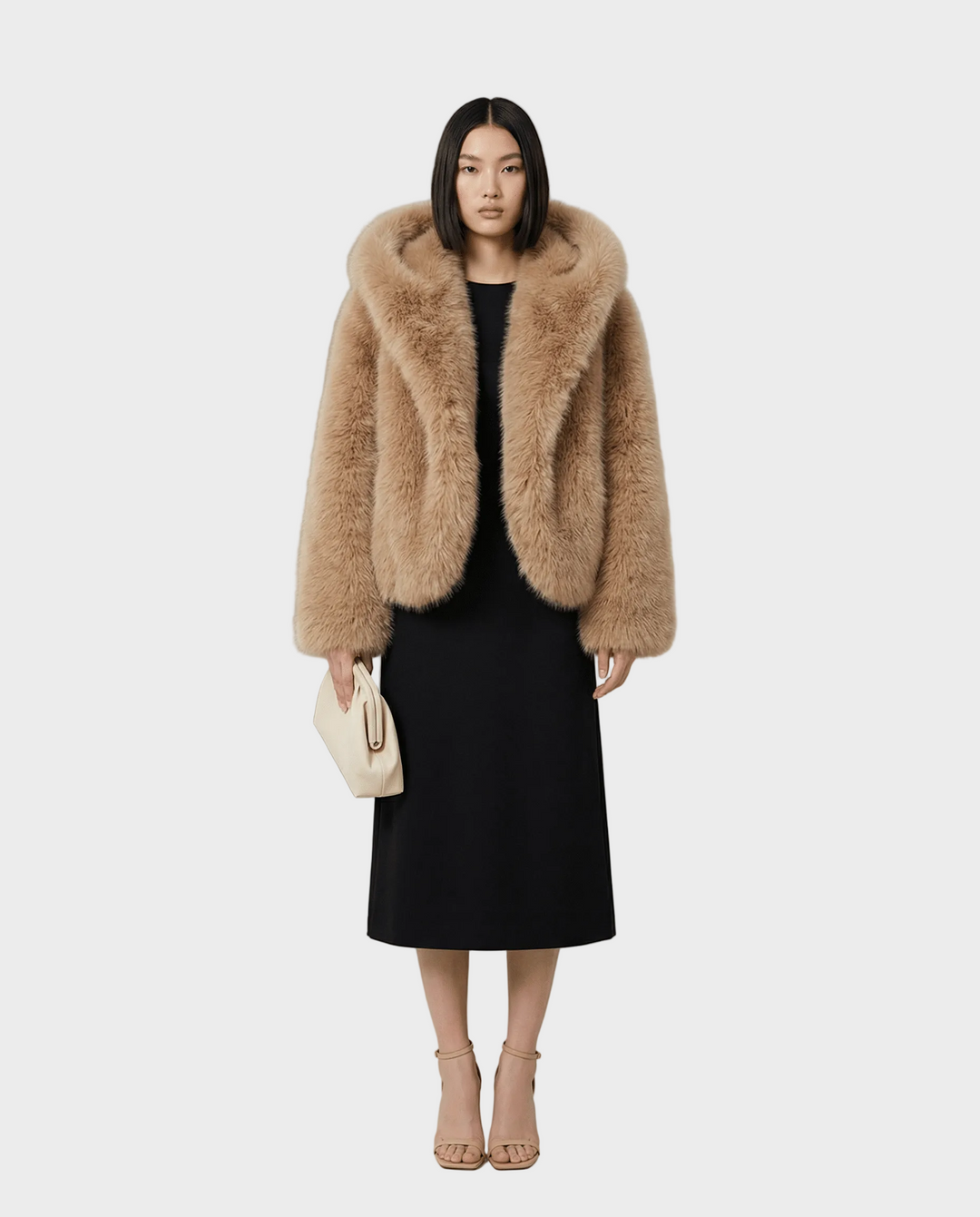 Emily & Isabella Brooks | Faux Fur Hooded Jacket