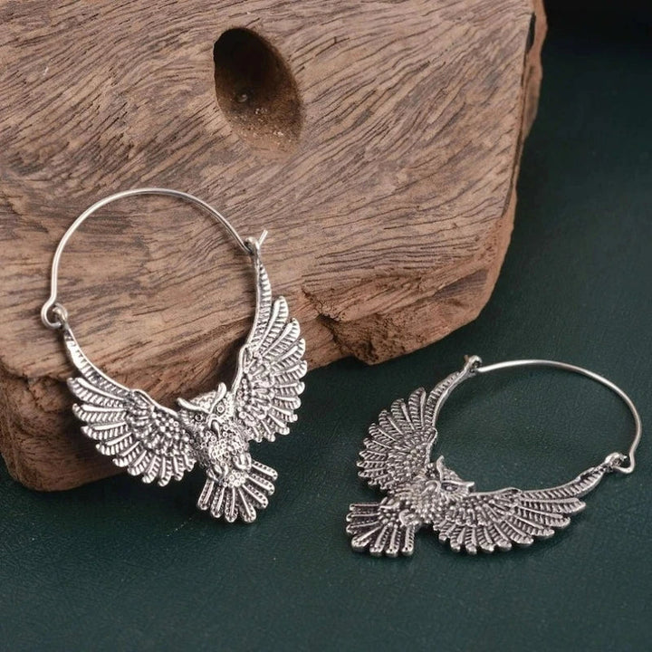Emily & Isabella Brooks | Vintage Owl Statement Earrings