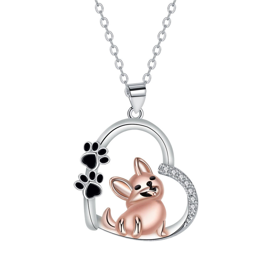 Emily & Isabella Brooks | Heart-shaped Dog Pendant Necklace