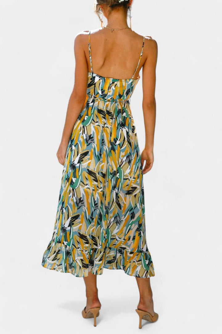 Emily & Isabella Brooks | Midi Dress in Vibrant Pattern