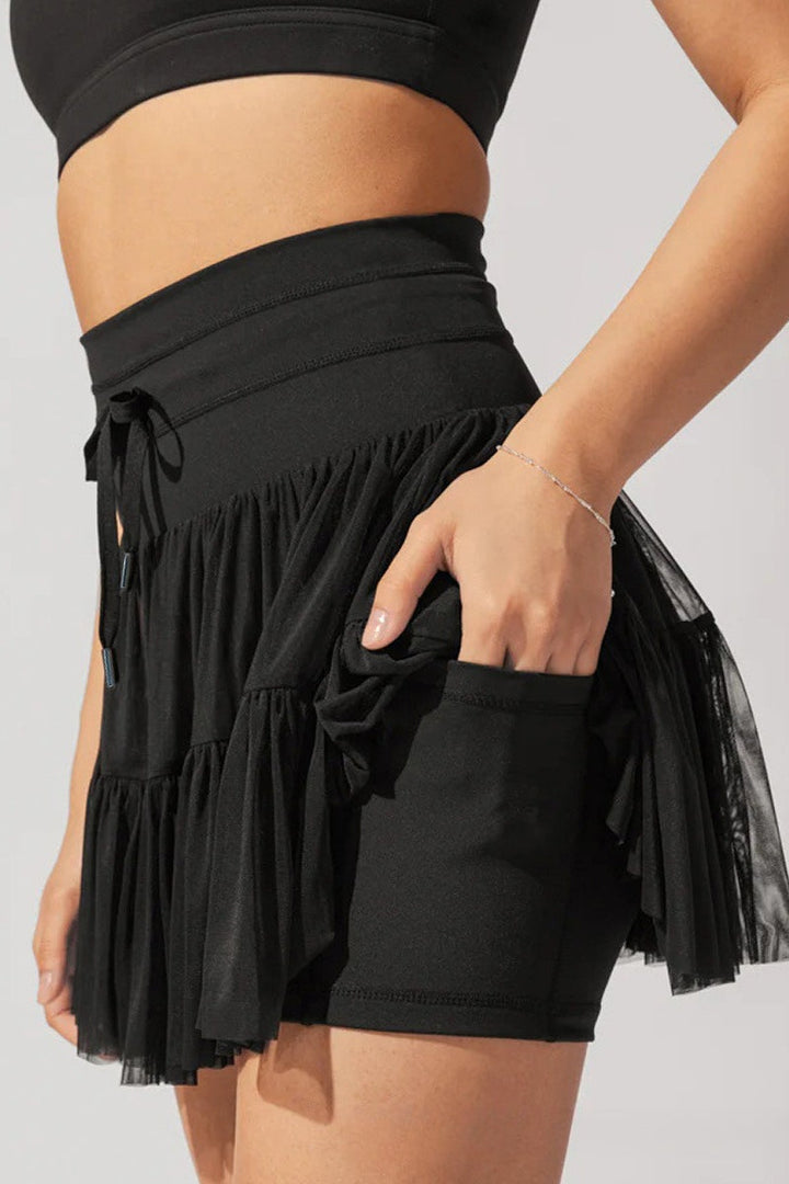 Emily & Isabella Brooks | Pleated High Waist Short Skirt