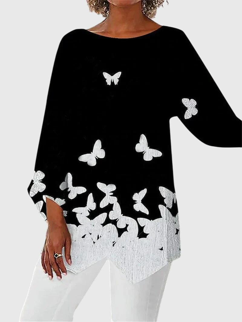 Emily & Isabella Brooks | Elegant Crew Neck Top