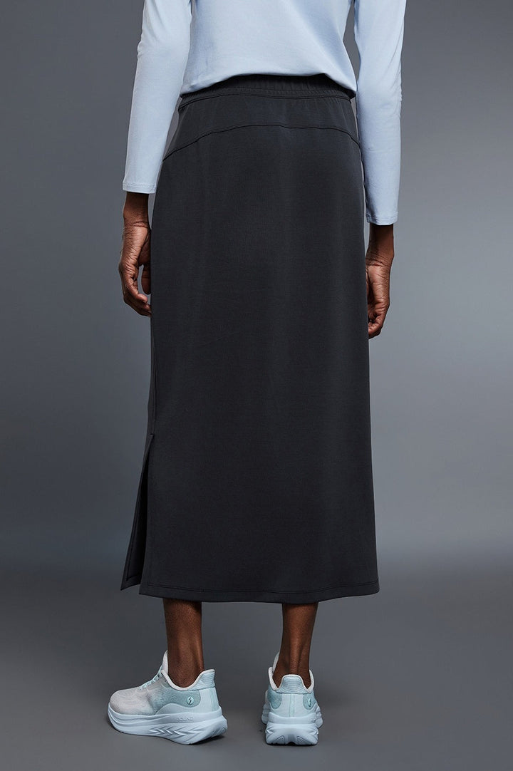 Emily & Isabella Brooks | High Waist Split Straight Midi Skirt