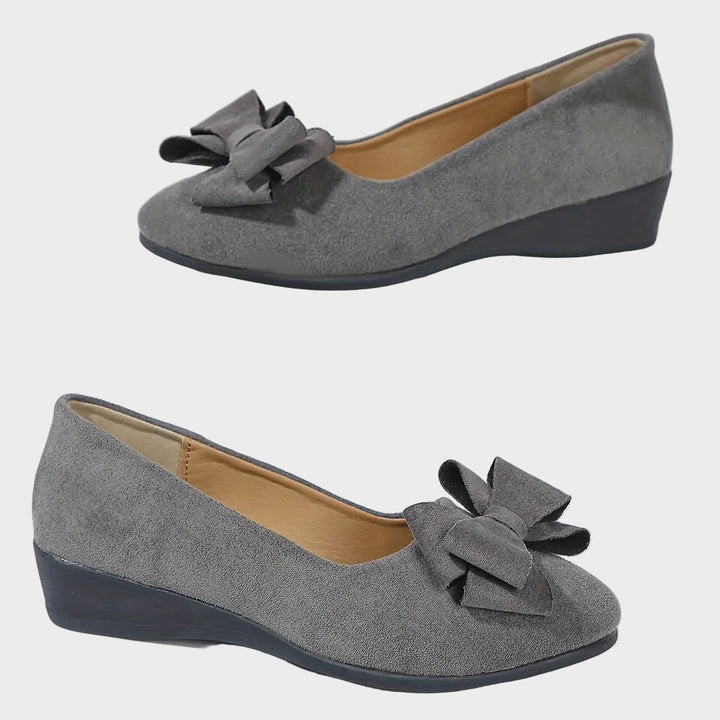 Emily & Isabella Brooks | Breathable Non-Slip Loafers in Bow Tie Design