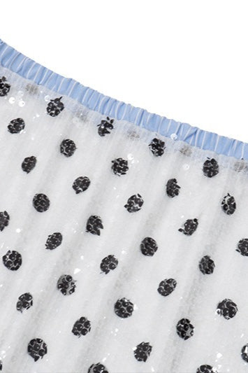 Emily & Isabella Brooks | Low Waist Polka Dot Skirt