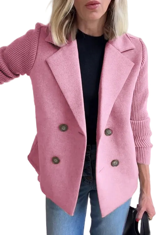 Emily & Isabella Brooks | Knit-Sleeve Blazer