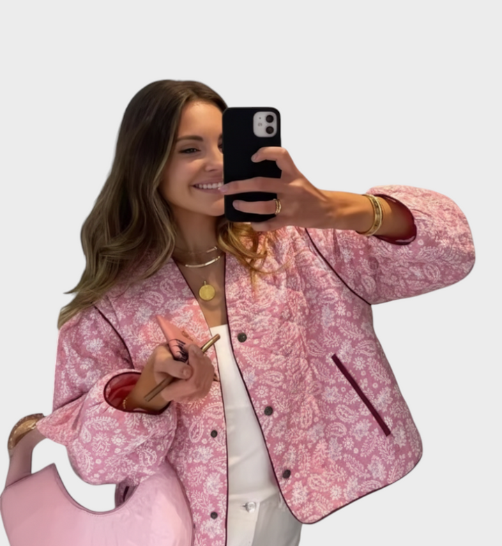 Emily & Isabella Brooks | Floral Quilted Jacket