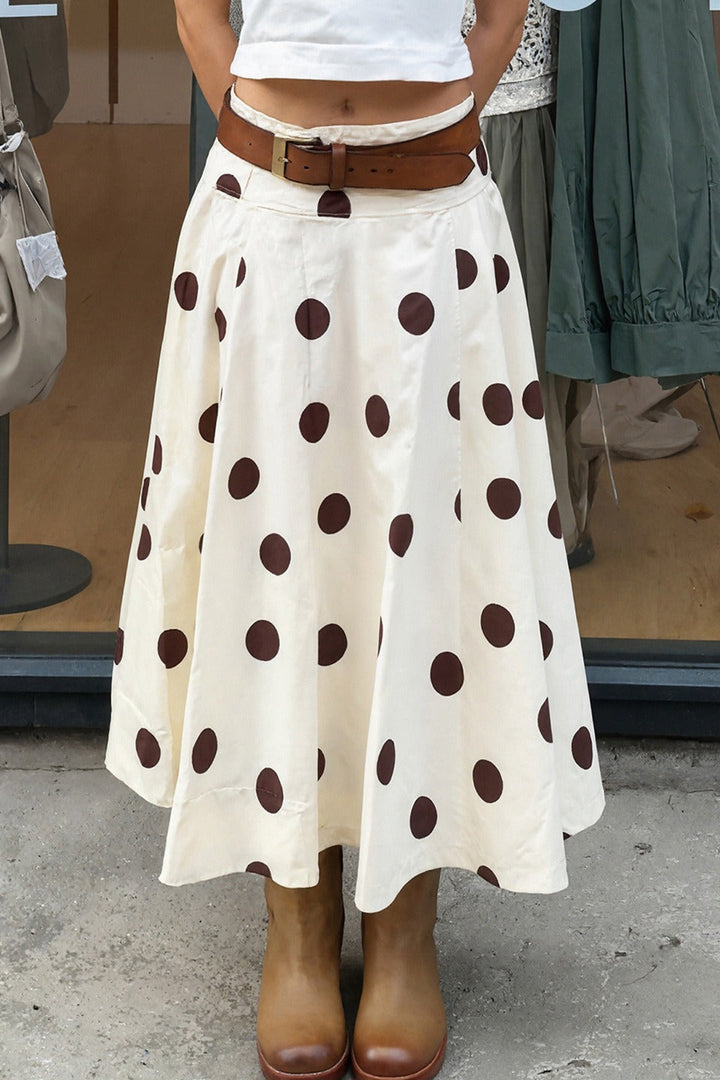 Emily & Isabella Brooks | Vintage Polka Dot Long Skirt