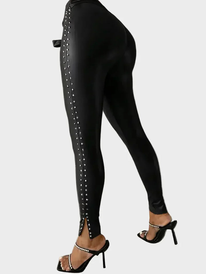 Emily & Isabella Brooks | Leather Pants with Prints