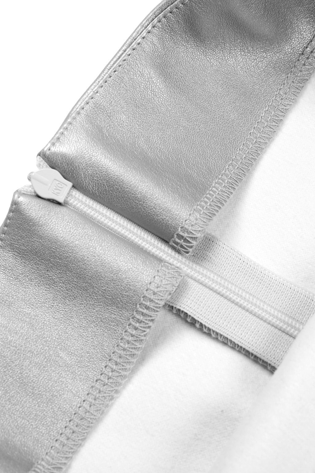 Emily & Isabella Brooks | High Waist Metallic PU Pencil Skirt