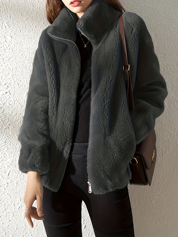 Emily & Isabella Brooks | Comfortable Zippered Cardigan