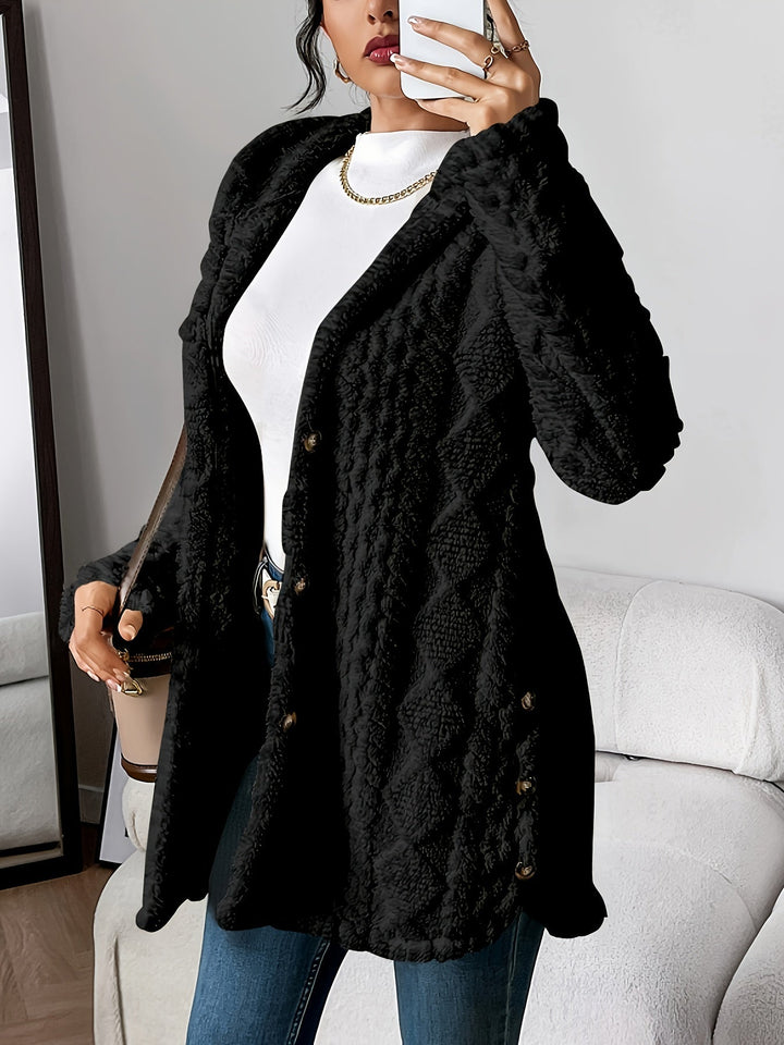 Emily & Isabella Brooks | Plush Hooded Cardigan