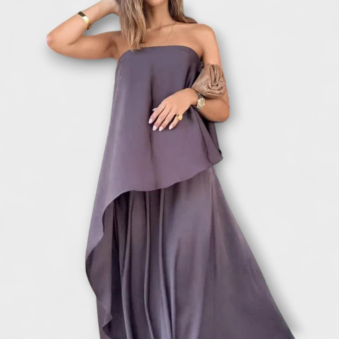 Emily & Isabella Brooks | Sleeveless Bandeau Top and Skirt