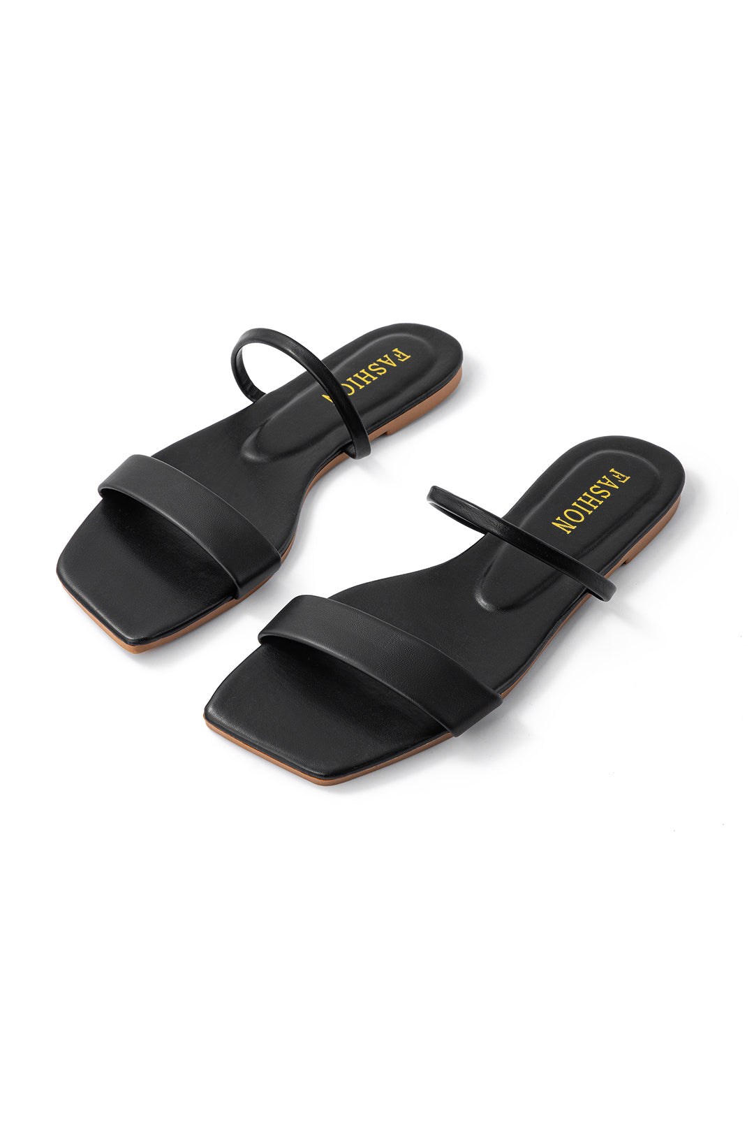 Emily & Isabella Brooks | Basic Flat Sandals, Square Toe
