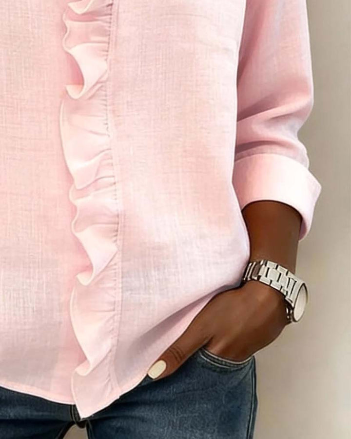 Emily & Isabella Brooks | Classic Ruffled Blouse