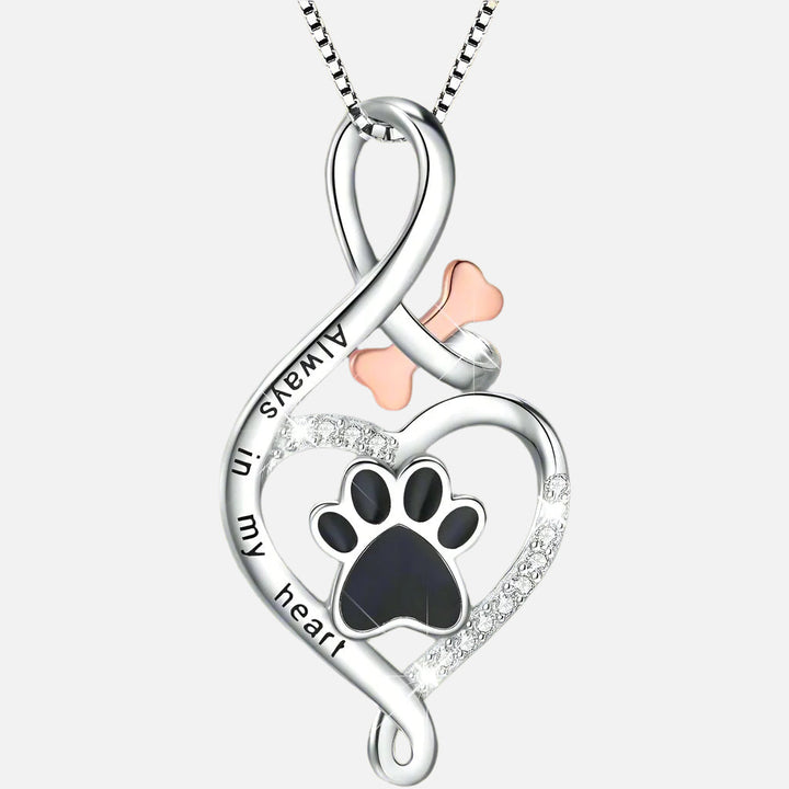 Emily & Isabella Brooks | Necklace with Heart, Bone & Infinity Pendant