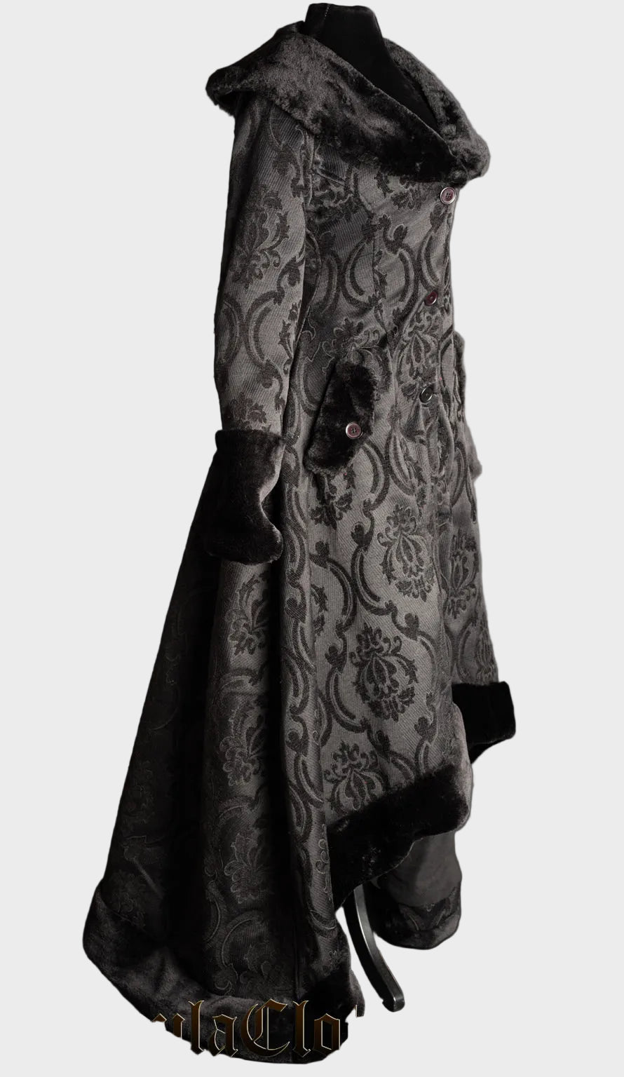 Emily & Isabella Brooks | Black Pocket Winter Coat