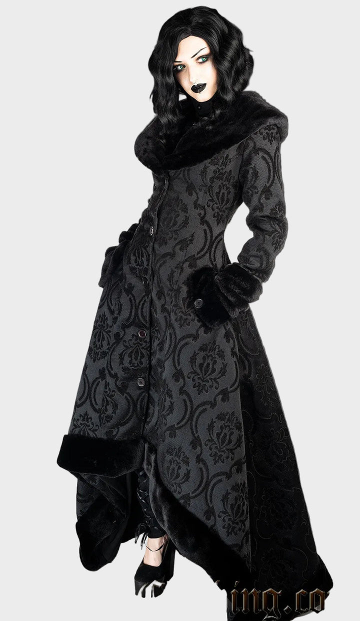 Emily & Isabella Brooks | Black Pocket Winter Coat