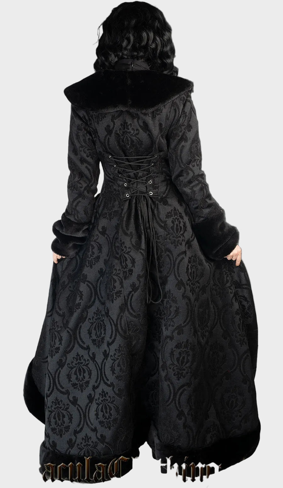 Emily & Isabella Brooks | Black Pocket Winter Coat