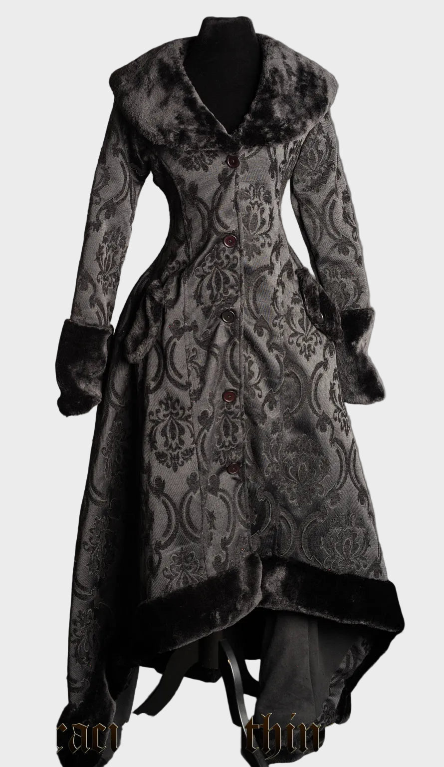 Emily & Isabella Brooks | Black Pocket Winter Coat