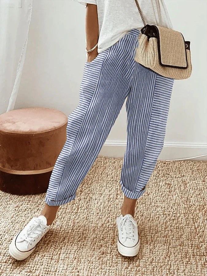 Emily & Isabella Brooks | Classic Striped Trousers
