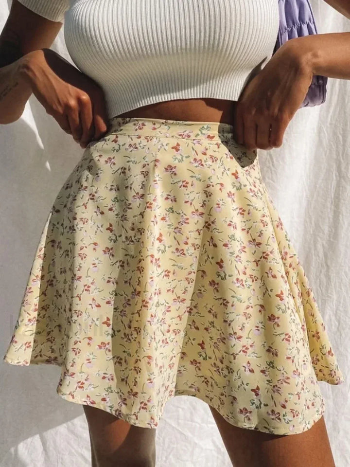 Emily & Isabella Brooks | Floral Pleated Beach Skirt