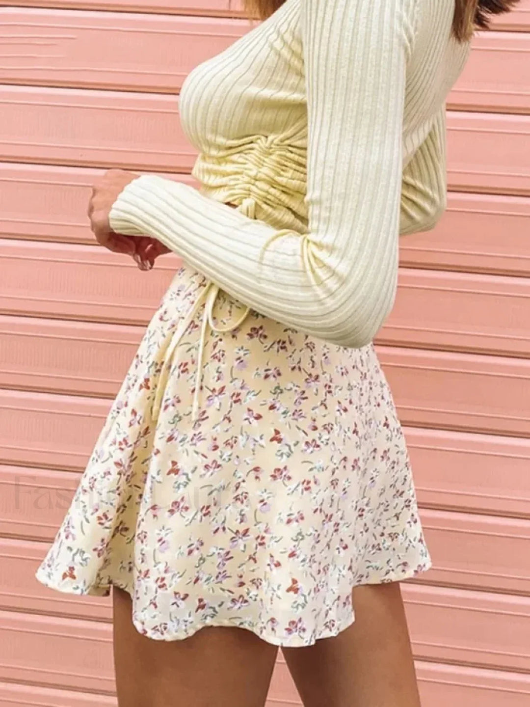 Emily & Isabella Brooks | Floral Pleated Beach Skirt
