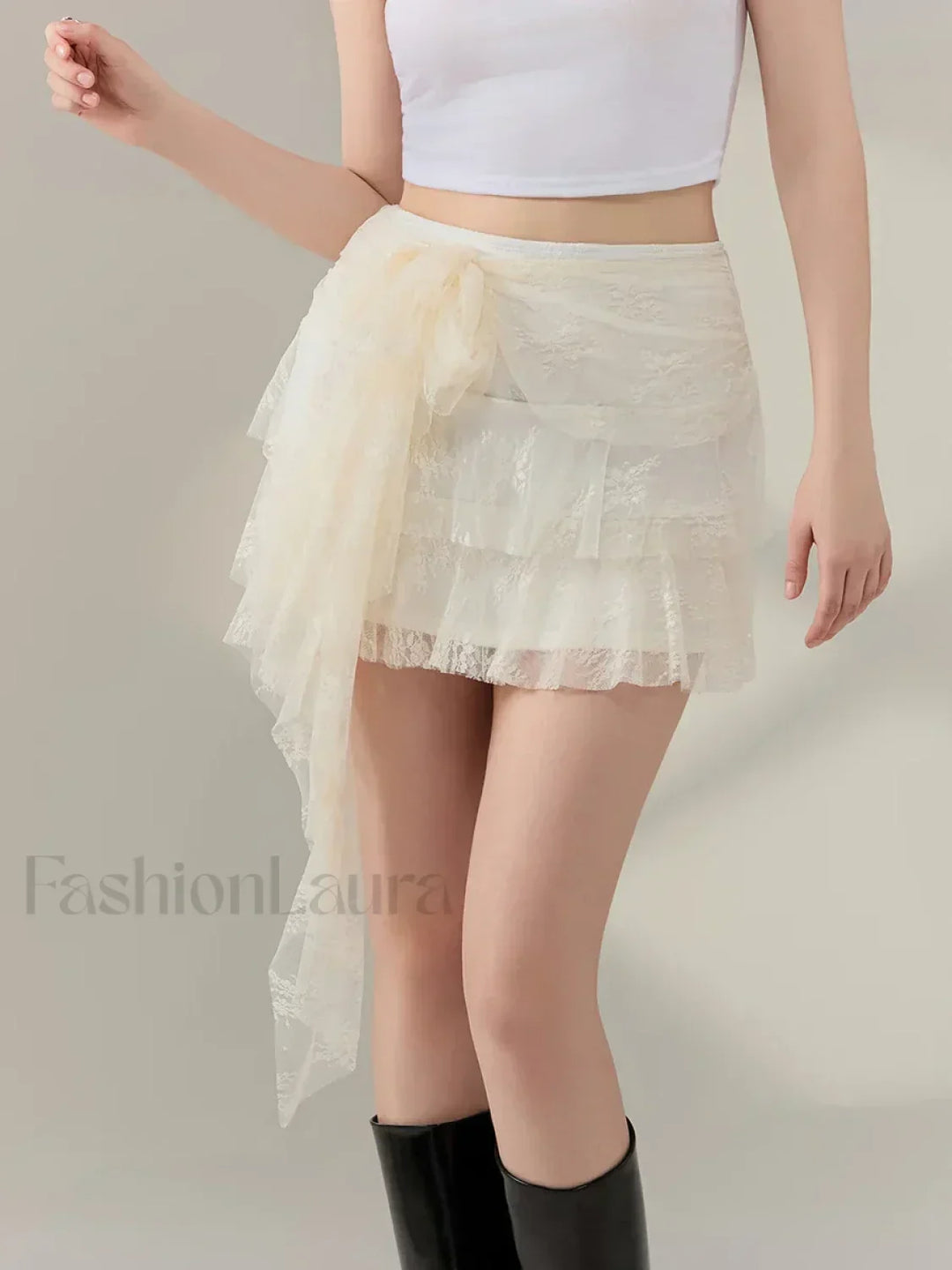 Emily & Isabella Brooks | Ruffle High Waist Skirt