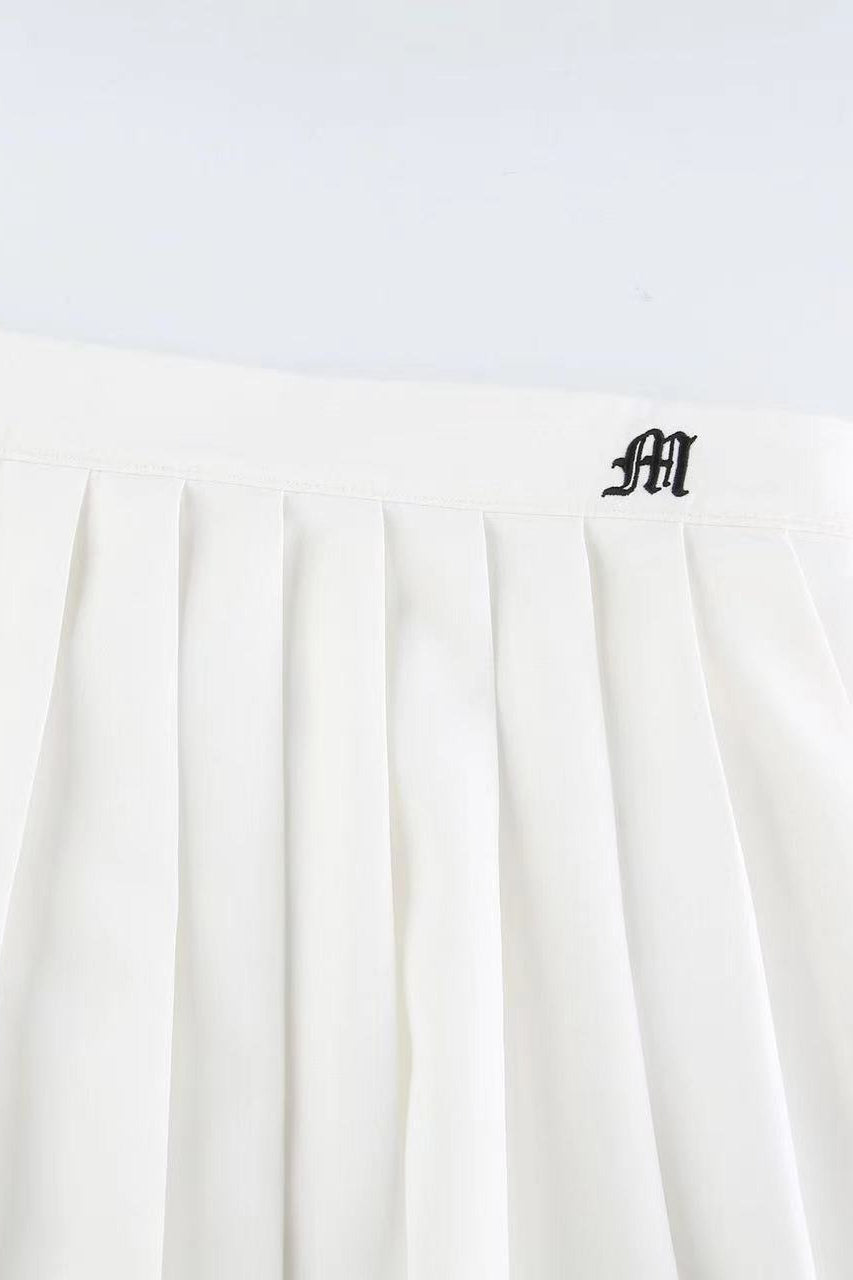 Emily & Isabella Brooks | Pleated High Waist Pocket Sports Skirt