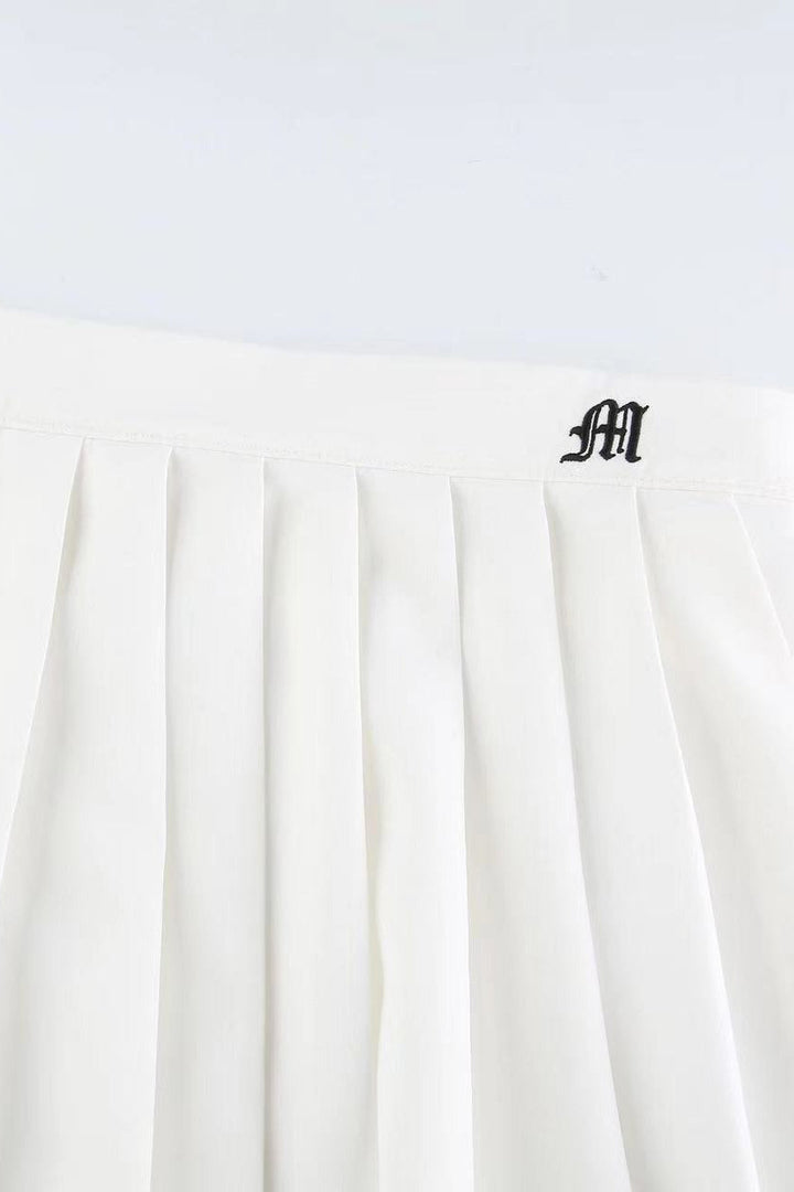 Emily & Isabella Brooks | Pleated High Waist Pocket Sports Skirt