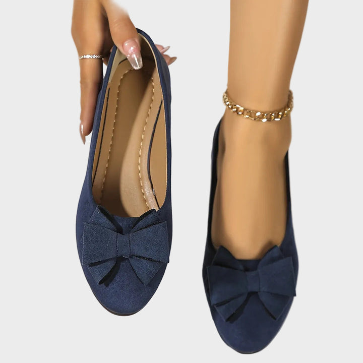Emily & Isabella Brooks | Breathable Non-Slip Loafers in Bow Tie Design