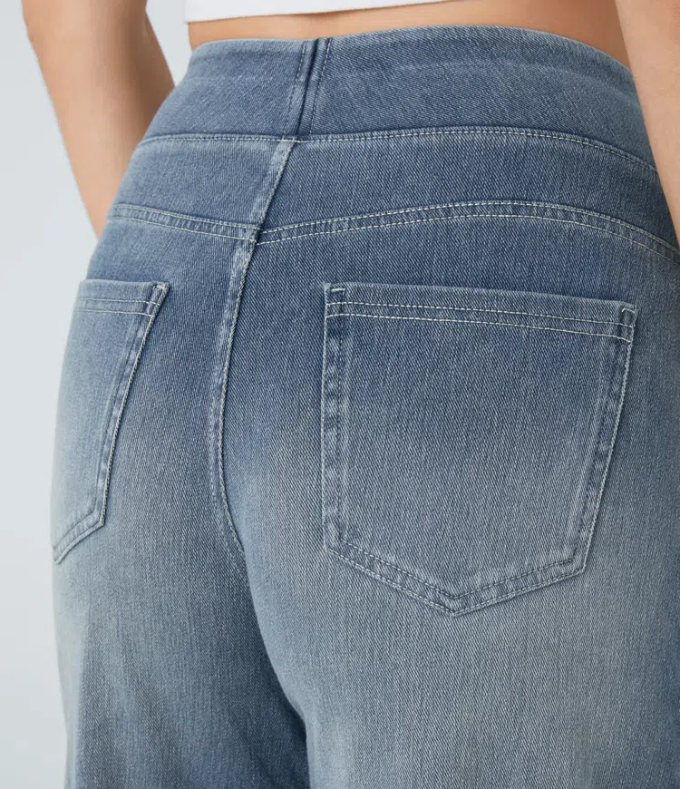 Emily & Isabella Brooks | Relaxed Fit Wide-Leg Jeans