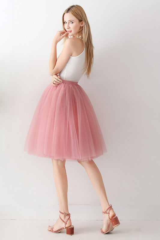 Emily & Isabella Brooks | High Waist Tulle Puff Mini Skirt